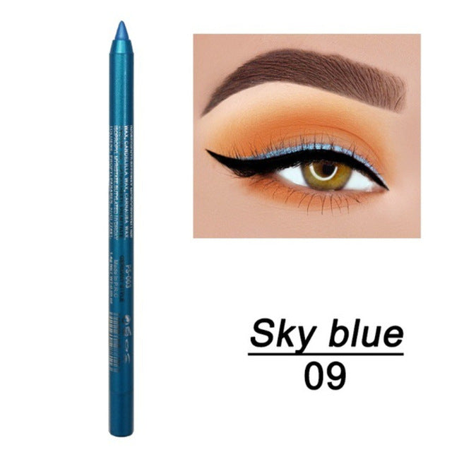 14 Shades of Glam: Long-Lasting Waterproof Eyeliner Pencil