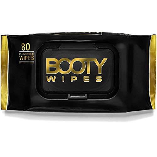 Booty Brand Wipes for Men - 320 Flushable Wipes for Adults | pH Balanced & Infused with Vitamin-E & Aloe for Bathroom