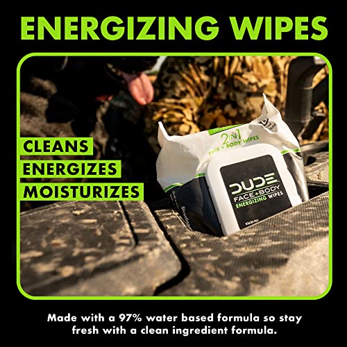 Dude Wipes - 3 Pack, 90 Wipes, Infused with Energizing Pro Vitamin B5, Alcohol Free and Hypoallergenic Cleansing Wipes