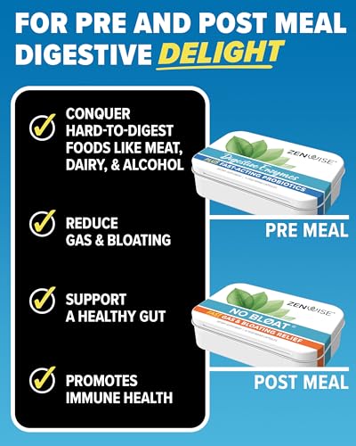 Dude Wipes & Zenwise #2 Bundle - 48 Flushable Wipes and 15 Digestive Enzymes with Probiotics and Prebiotics for Digestive & Gut Health