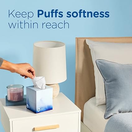 Puffs Ultra Soft Non-Lotion Tissues, 10 Cubes, 56 Tissues Per Box