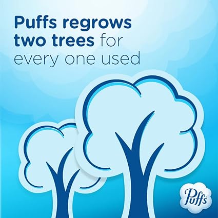 Puffs Ultra Soft Non-Lotion Tissues, 10 Cubes, 56 Tissues Per Box