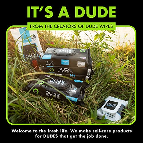 Dude Wipes - 3 Pack, 90 Wipes, Infused with Energizing Pro Vitamin B5, Alcohol Free and Hypoallergenic Cleansing Wipes