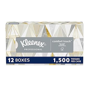 Kimberly-Clark Kleenex Professional Facial Tissue | Flat 12 Boxes/Convenience Case