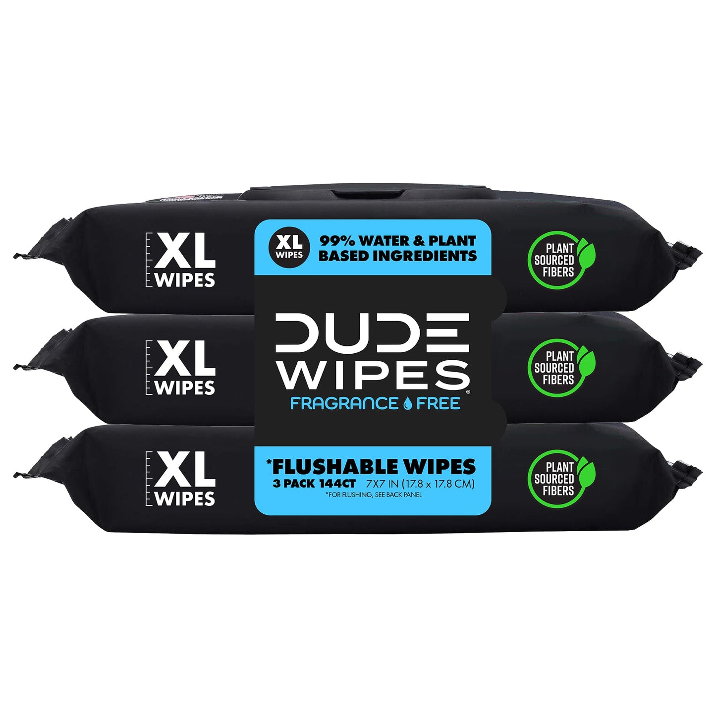 DUDE Wipes - Flushable Wipes - 6 Pack, 288 Wipes - Shea BUTTer Smooth Extra-Large Adult Wet Wipes - Vitamin-E & Aloe - Septic and Sewer Safe