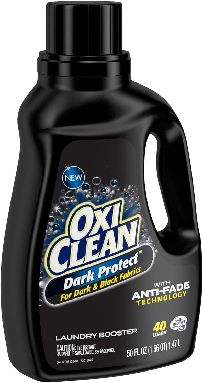 OxiClean Dark Protect Liquid Laundry Booster, Laundry Stain Remover for Clothes, 50 Fl Oz