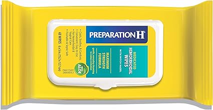 Preparation H Hemorrhoid Flushable Wipes with Witch Hazel for Skin Irritation Relief - 48 Count