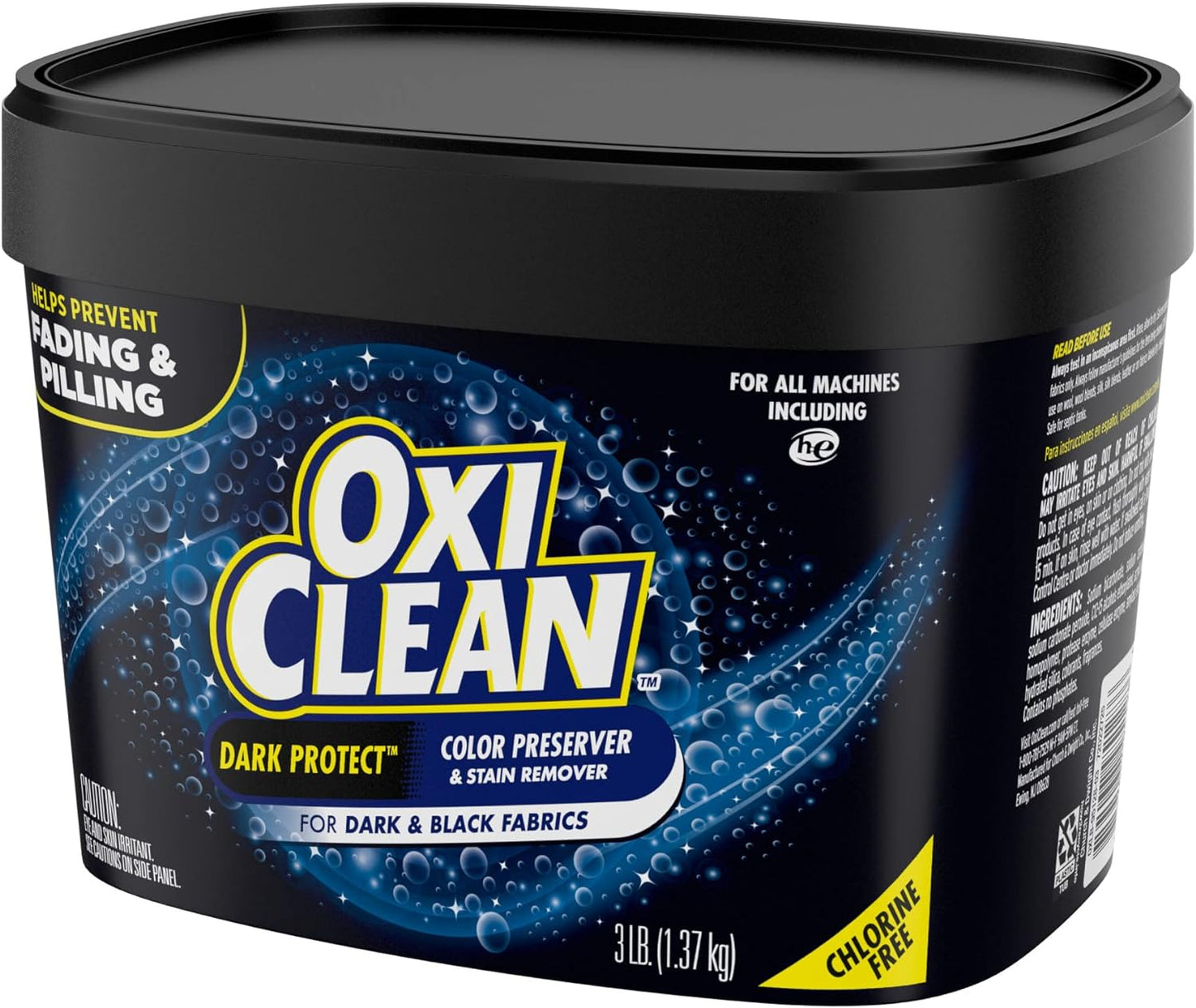 OxiClean Dark Protect Laundry Booster, Laundry Stain Remover for Clothes, 3 Lbs