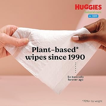 Huggies Natural Care Refreshing Baby Wipes, Hypoallergenic, Scented, 10 Flip-Top Packs (560 Wipes Total)