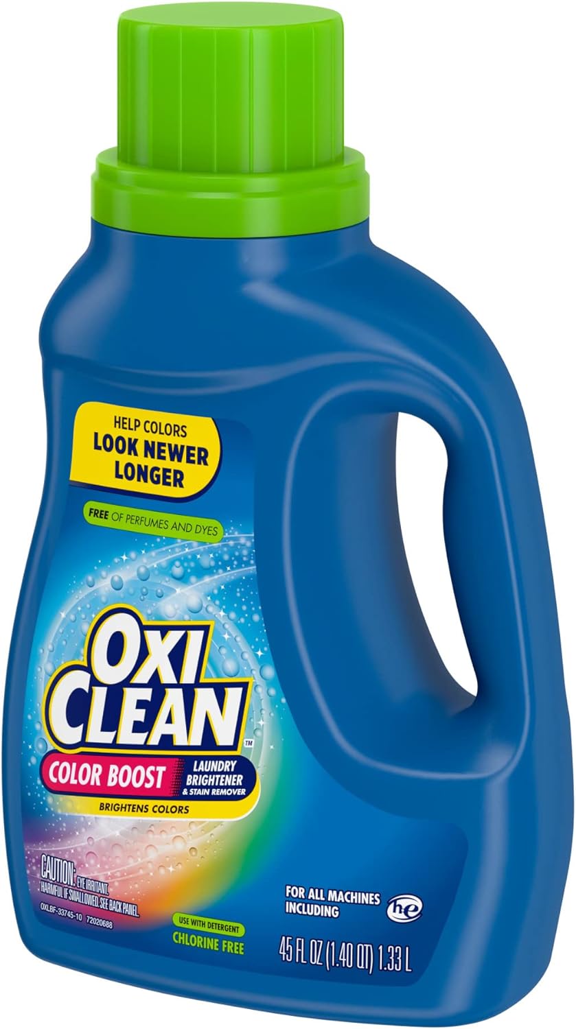 OxiClean Color Boost Laundry Brightener and Stain Remover Liquid Free, 45 fl oz