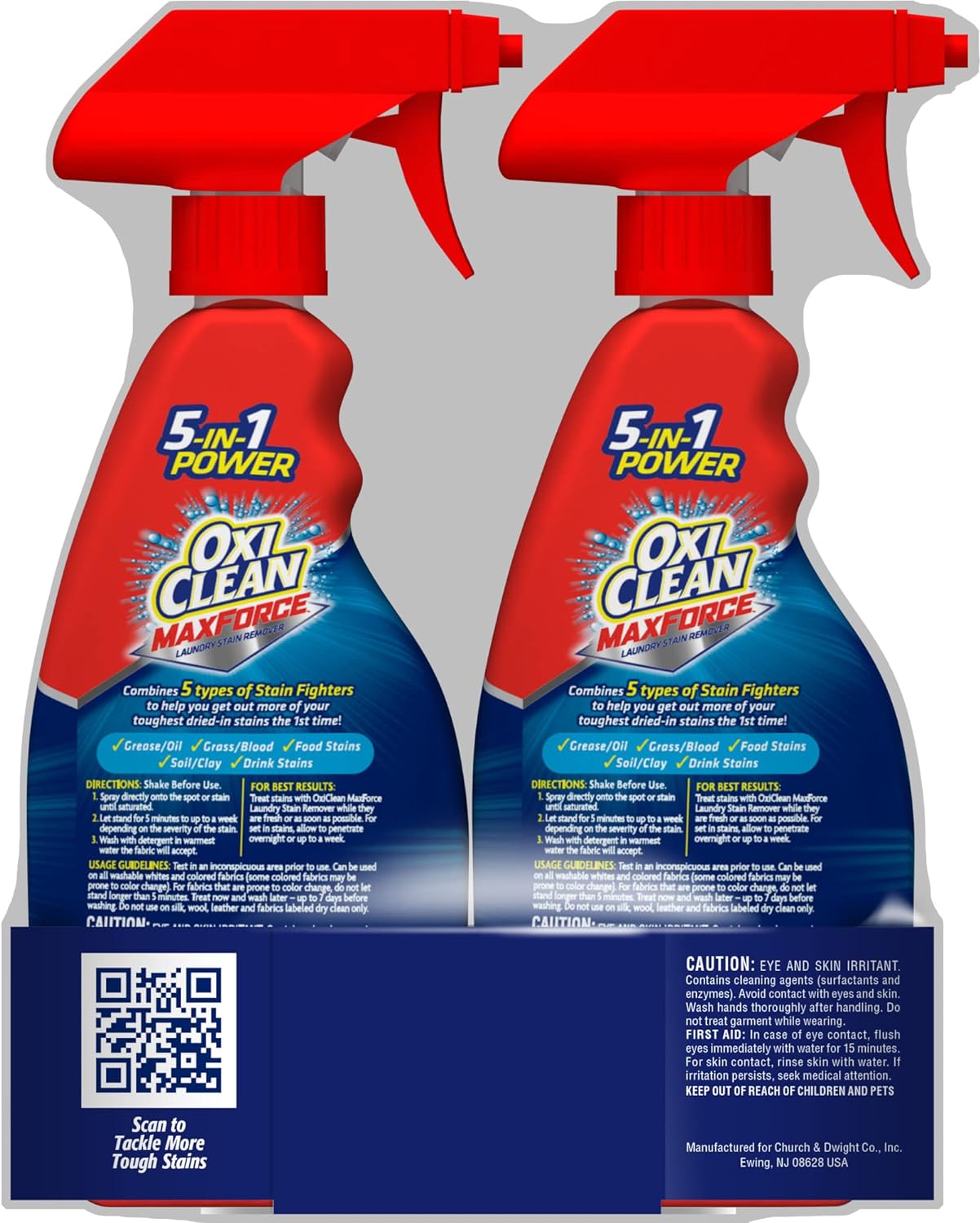 OxiClean Max Force Laundry Stain Remover Spray, 12 Fl. Oz, 3-Pack