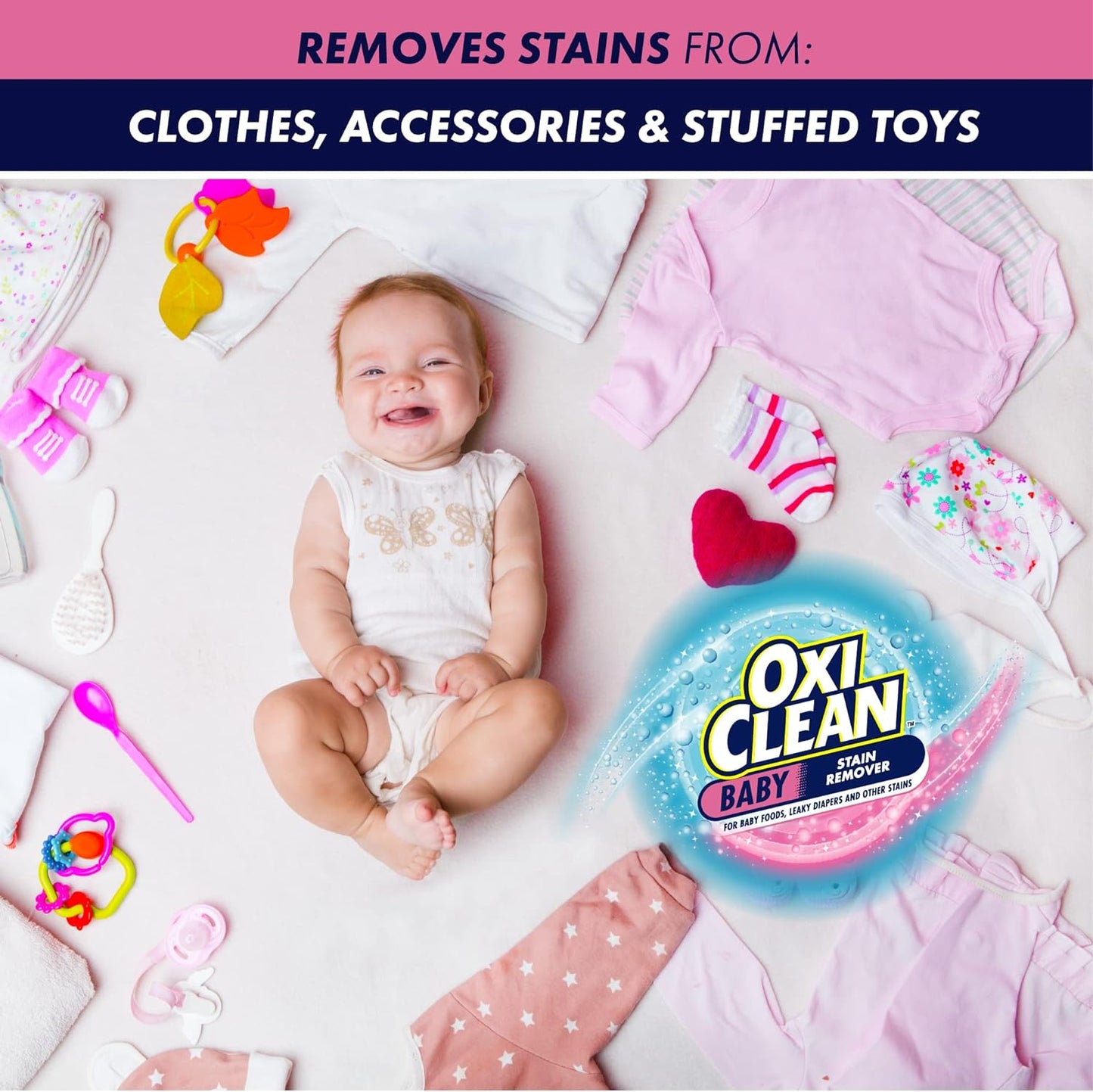 OxiClean Versatile Stain Remover Baby Stain Soaker, 3 lb