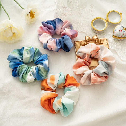 Chic Tie-dyed Scrunchies