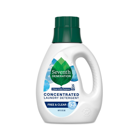 Seventh Generation Concentrated Laundry Detergent Liquid Free & Clear Fragrance Free 40 oz