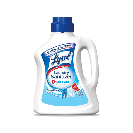 Lysol Laundry Sanitizer Additive, Bacteria-Causing Laundry Odor Eliminator 90 Fl Oz Crisp Linen